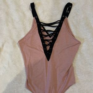 pink skin tone body suit